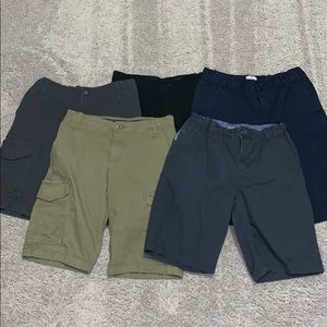 Bundle of 5 Boys shorts Size 14.